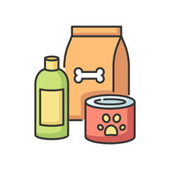 Pet care RGB color icon