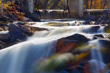 Long exposure waterfall Almont Canada.