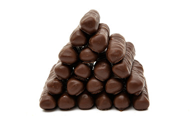 chocolate sticks isolated