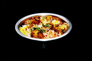 Delicious chicken biryani