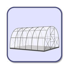 Closed sectional greenhouse for growing plants in a square frame