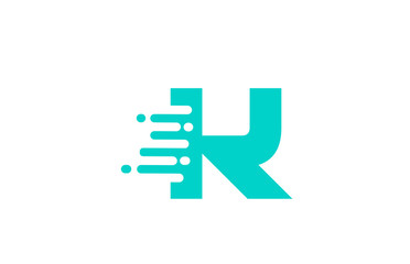 green K alphabet letter logo icon for business and company