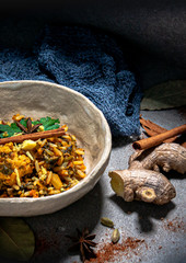 Asiatisches Curry mit Reis