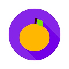 Flat Orange Circle Icon