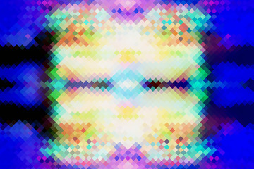 Digital pixel- art decoration. Color abstract background