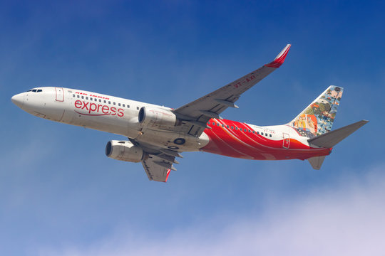 Air India Express Boeing 737-800 Airplane At Dubai Airport