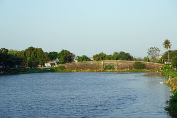 lovely exotic landscape in hue