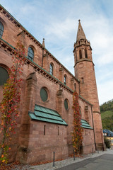 Evangelical church in Forbach village