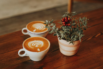 Flat white serving stage