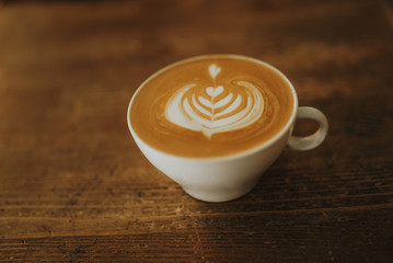 Flat white serving stage