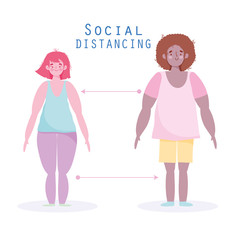 covid 19, prevention, social distancing instruction against the spread of the novel coronavirus