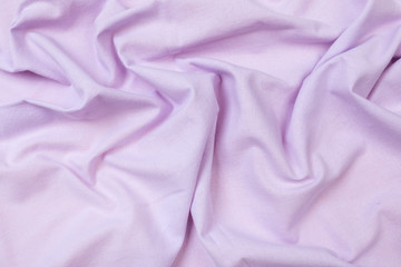 crumpled fabric lilac fleece background  - Image