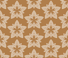 American symbol art linear flower sign pattern
