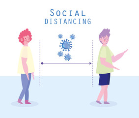 covid 19, prevention social distancing, protection at infection respiratory disease