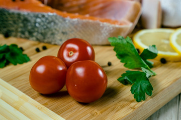 fresh vegetables on a plate