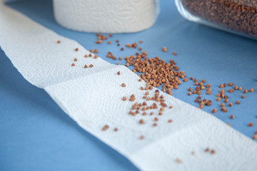 Buckwheat with toilet paper, popular things in coronovirus
