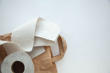 Coronovirus products on a white background
