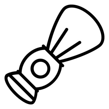 recommend clip art: Shaving brush concept vector icon design, Personal grooming tool on white background, 
