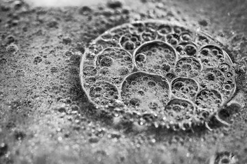 Öl und Wasser Macro