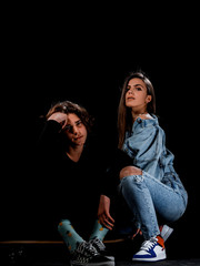 Cool fashionable couple