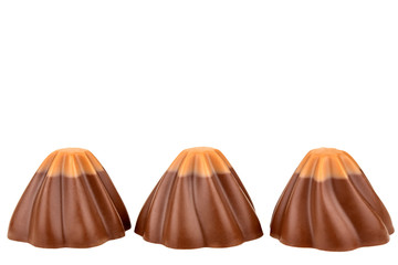 Chocolate Candies on White Background