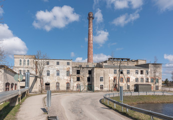 Fototapeta na wymiar view of the abandoned factory