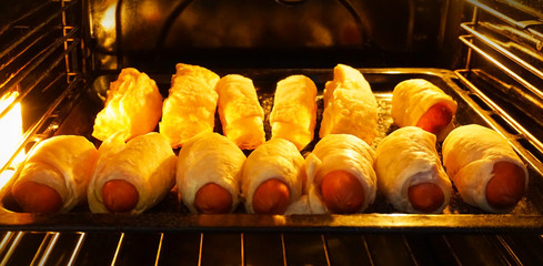 sausages in the dough