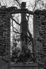 Fototapeta premium old stone window