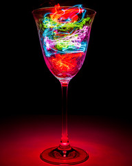 Light-painted drink