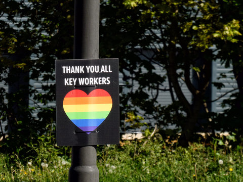 Thank You Key Workers Sign