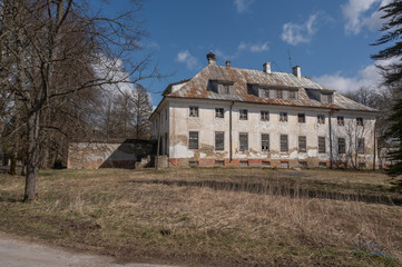 abandoned manor europe estonia