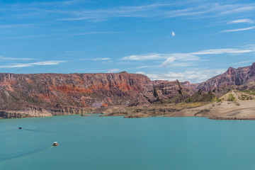 Valle Grande water reservoir in Mendoza, Argentina