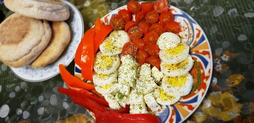 easter eggs in a basket