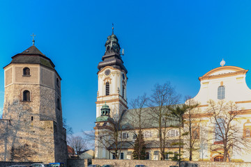 Obraz premium St. Lawrence Church in Strzelce Opolskie