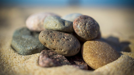 Fototapeta na wymiar kamienie na plaży 