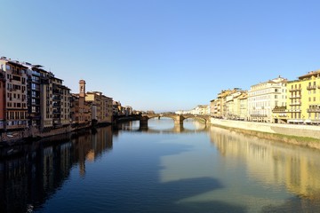 Fototapeta na wymiar Ponte Santa Trinità Firenze