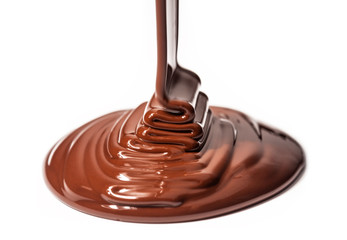 Melted hot chocolate. Chocolate desserts, sweets and confectionery.