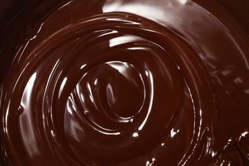Melted hot chocolate. Chocolate desserts, sweets and confectionery.