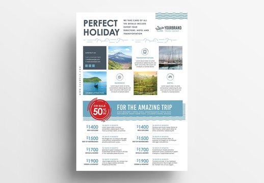 Travel Company Poster Advertisement Layout