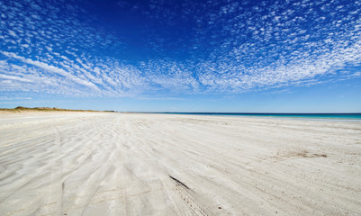 Fototapeta na wymiar Western Australia - Coastline in Broome at Cable Beach during the day