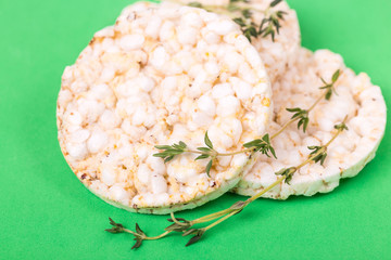 Rice cakes with thyme