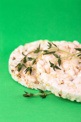Rice cakes with thyme