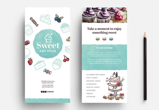 Cupcake Flyer Layout for Bakers