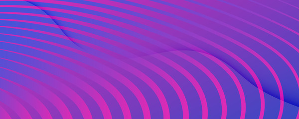 Purple Fluid Stripes. Creative Layout. 3d 