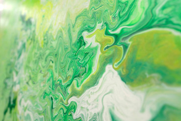 Abstract acrylic fluid-art painting