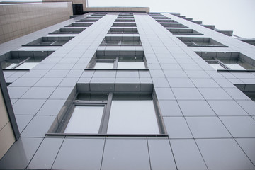 modern office building with blue sky