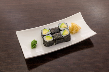 Image of Japanese rice and seaweed maki