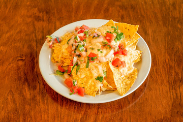 Nachos with guacamole