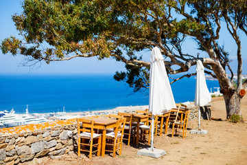 Seaside restaurant in Greece