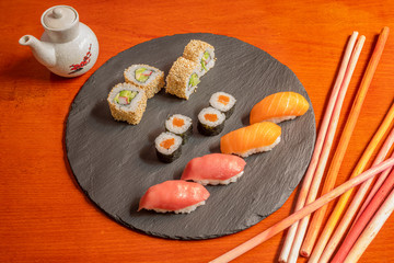 Image of assorted Japanese nigiri